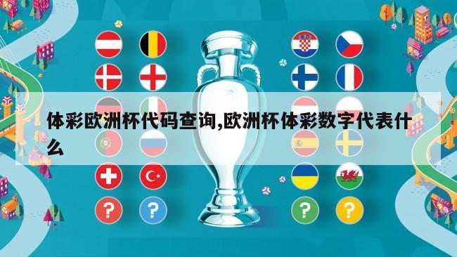 体彩欧洲杯代码查询,欧洲杯体彩数字代表什么